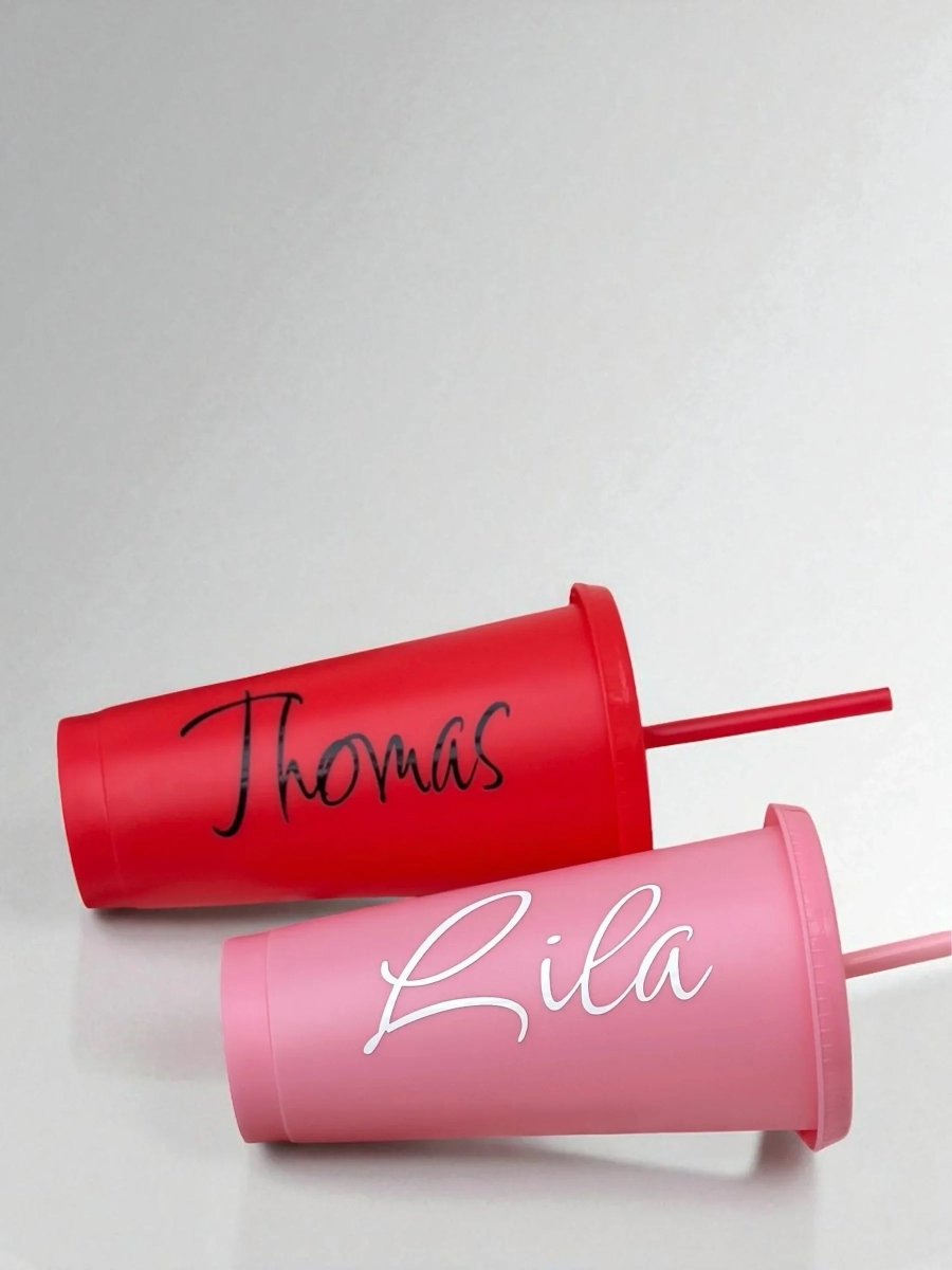 Personalised 24oz 710ml Cold Cup with Straw & Lid | Custom Tumbler - SeriouslyPersonal