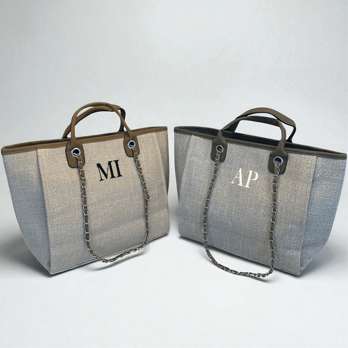 Personalised Medium Totebag Handbag With Initials - SeriouslyPersonal