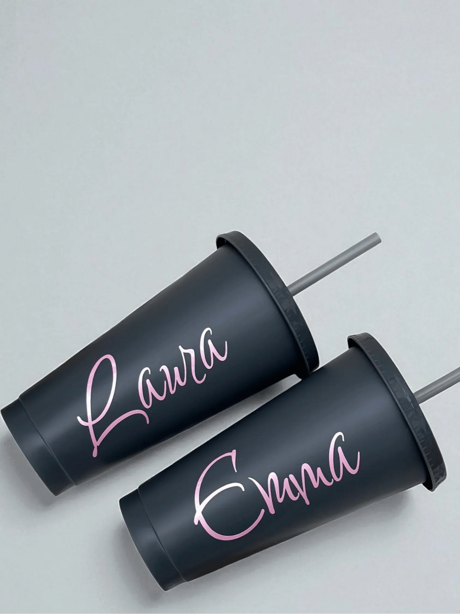 Personalised 24oz 710ml Cold Cup with Straw & Lid | Custom Tumbler - SeriouslyPersonal