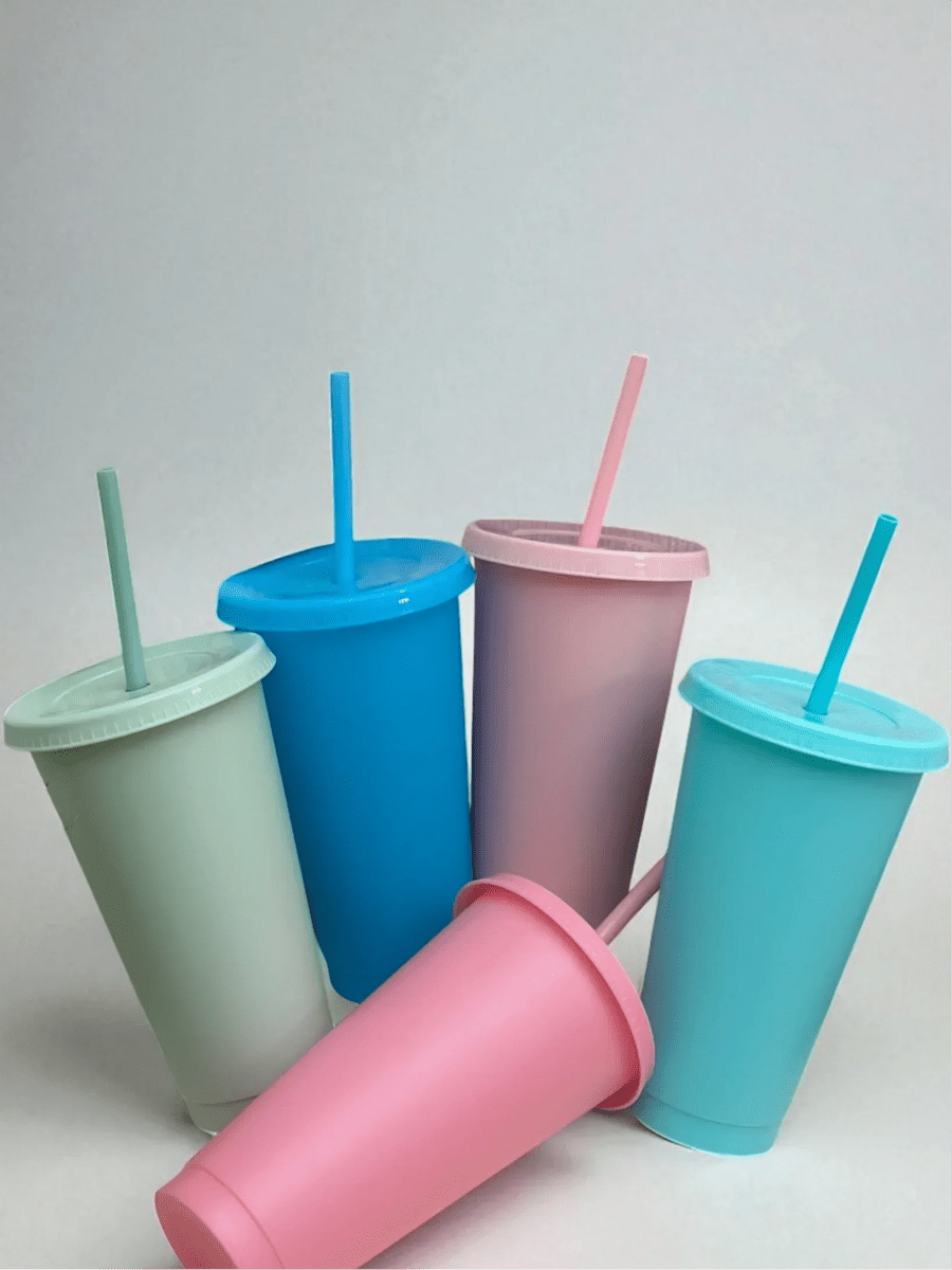 Personalised 24oz 710ml Cold Cup with Straw & Lid | Custom Tumbler - SeriouslyPersonal