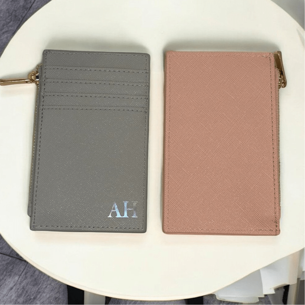 Personalised Card Holder Wallet With Zipper - SeriouslyPersonal