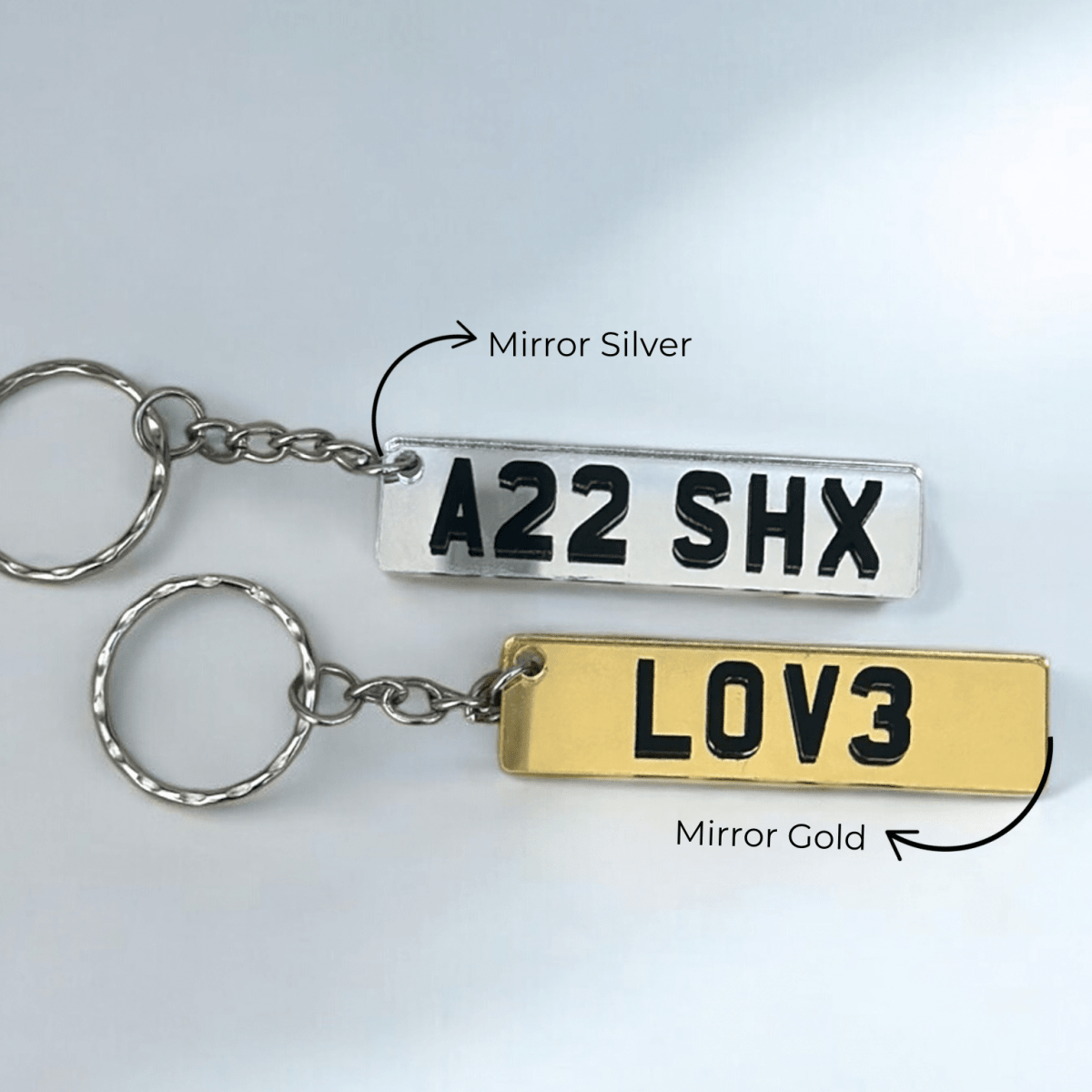 4D Number Plate Keyring Rude Novelty Joke Car Accessories Personalised - SeriouslyPersonal