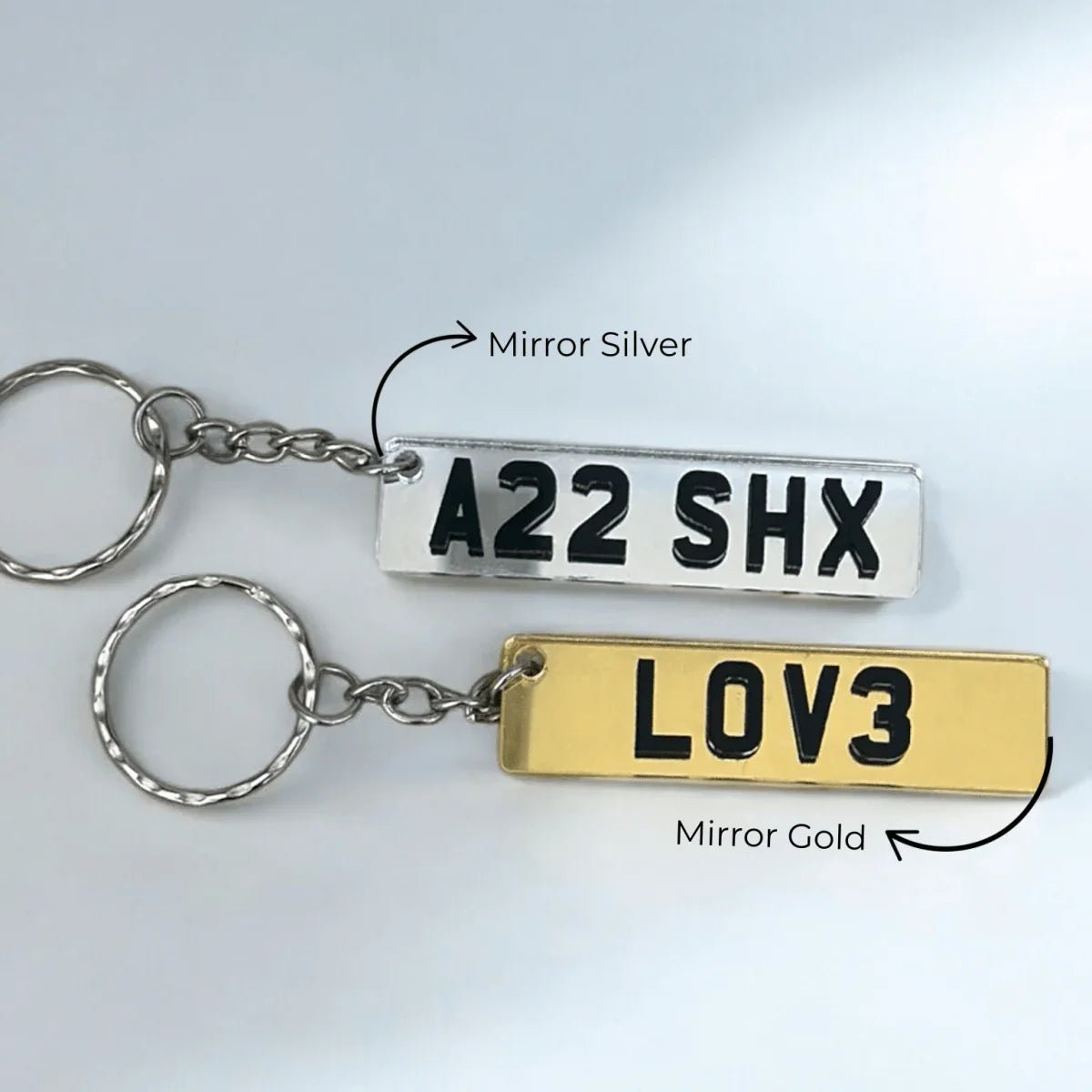 4D Number Plate Keyring Rude Novelty Joke Car Accessories Personalised - SeriouslyPersonal