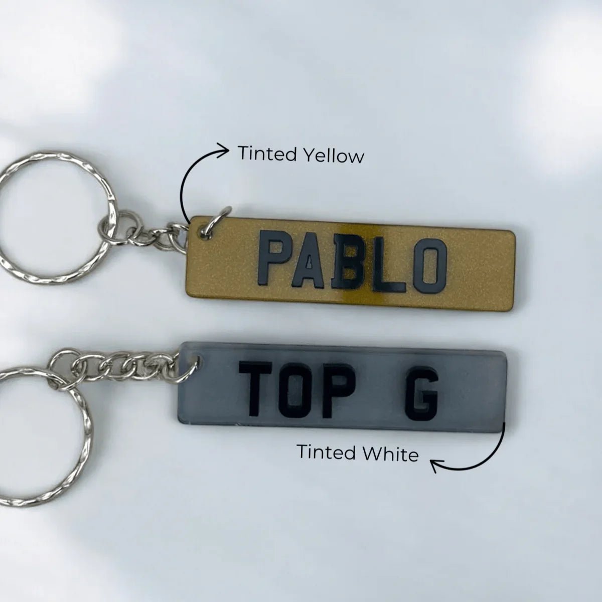 4D Number Plate Keyring Rude Novelty Joke Car Accessories Personalised - SeriouslyPersonal