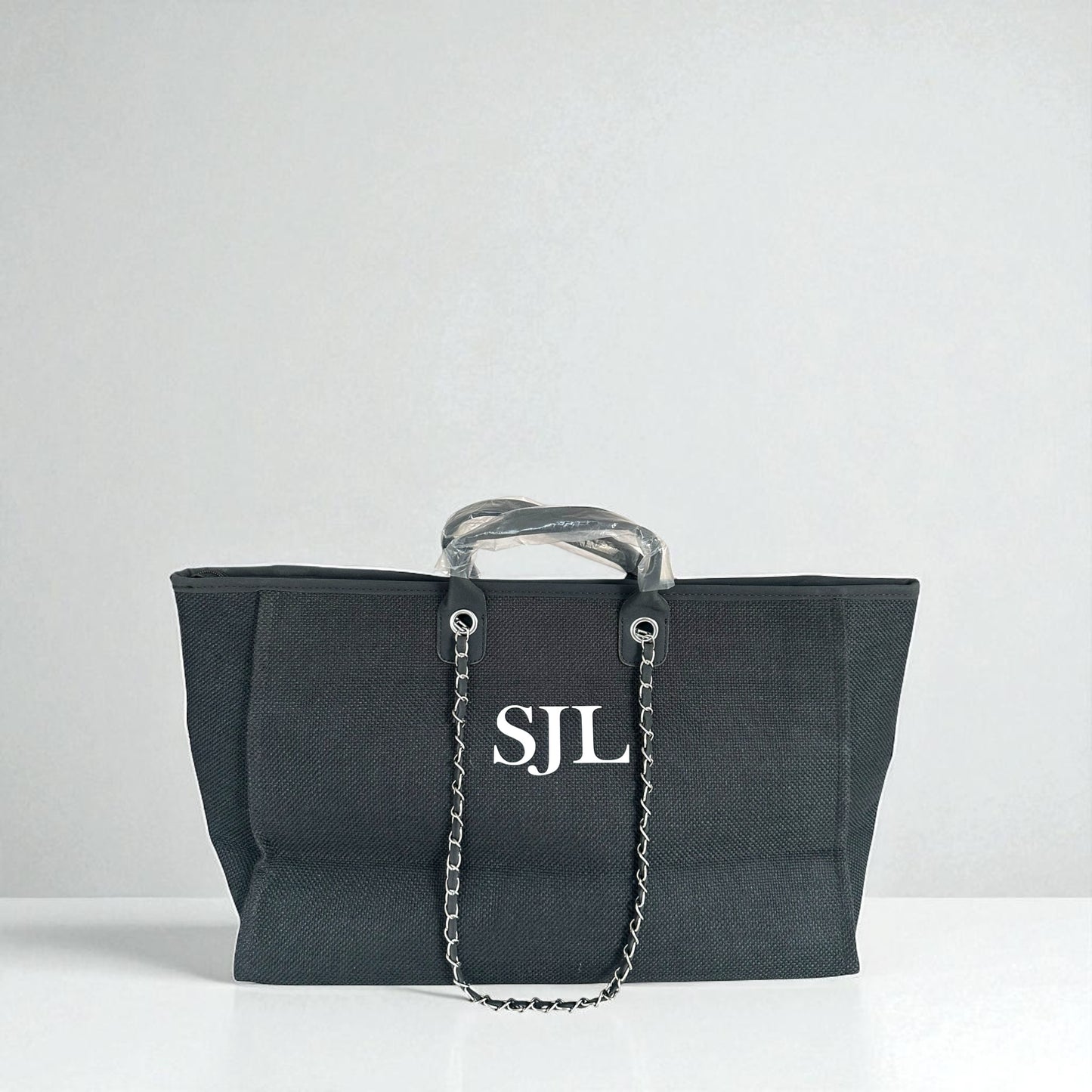 Personalised Large Totebag Handbag With Initials