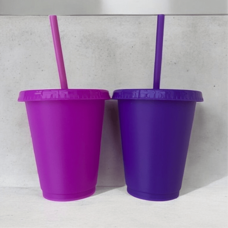 Blank Baby Cup 16oz 450ml With Lid & Straw - SeriouslyPersonal