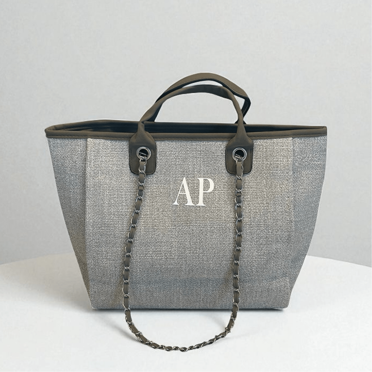 Personalised Medium Totebag Handbag With Initials - SeriouslyPersonal