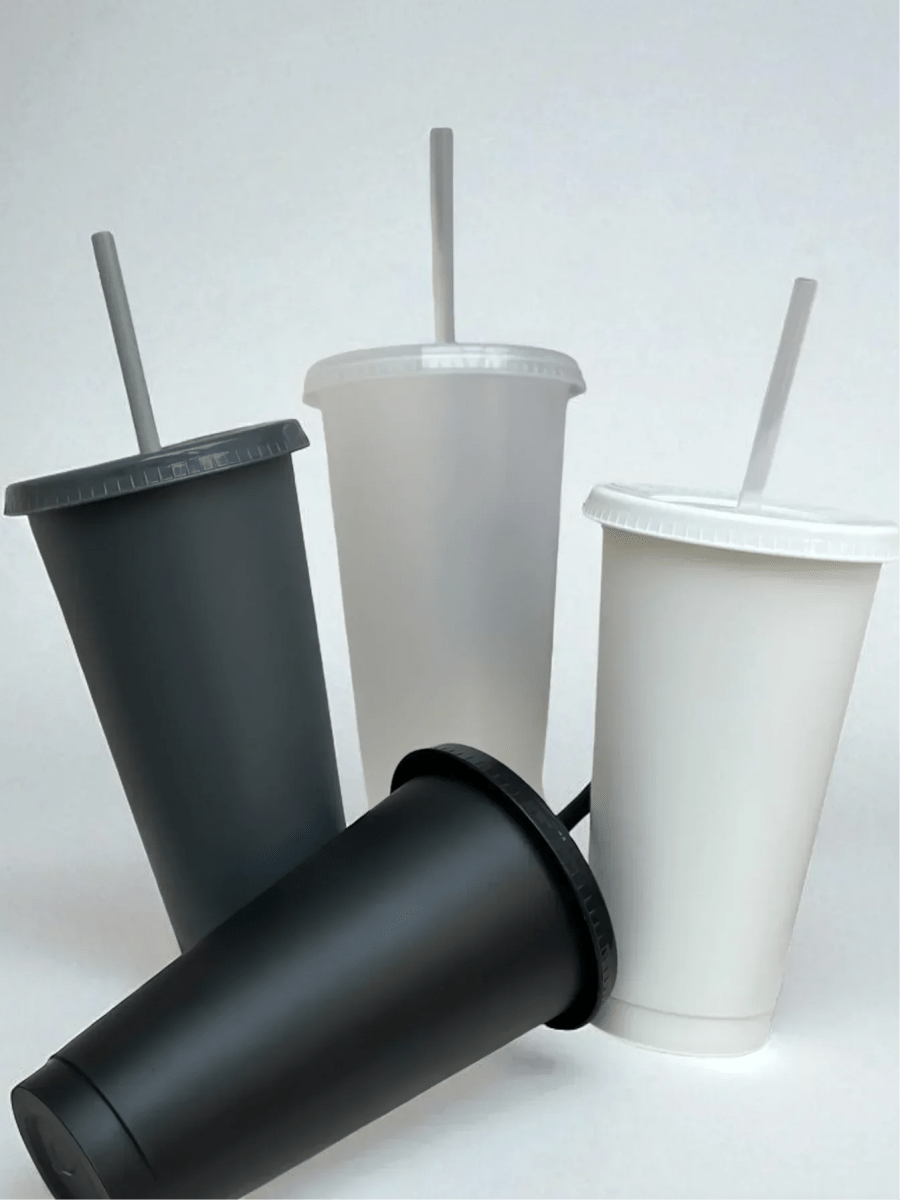 Personalised 24oz 710ml Cold Cup with Straw & Lid | Custom Tumbler - SeriouslyPersonal