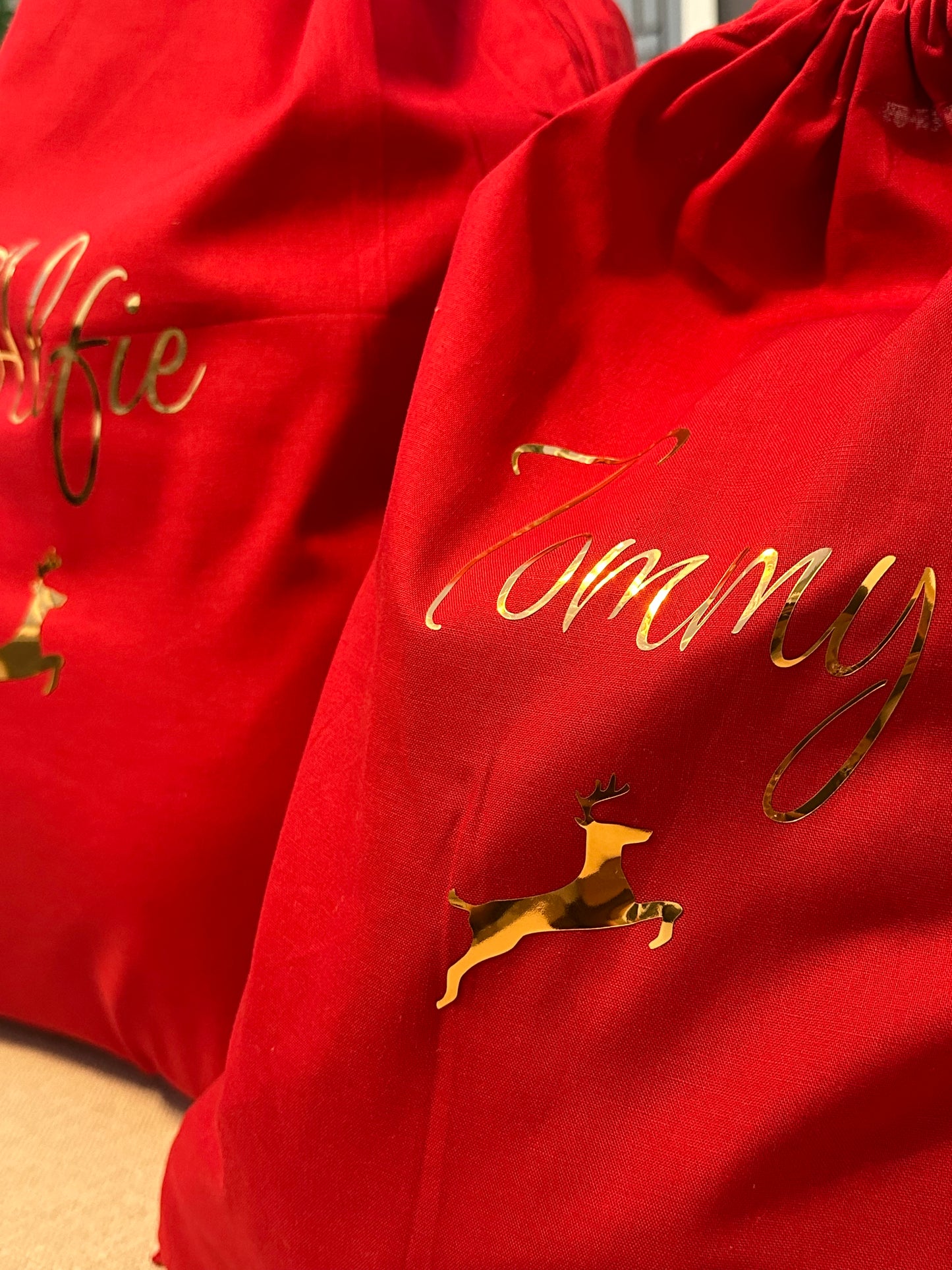 Personalised Christmas Santa Sacks