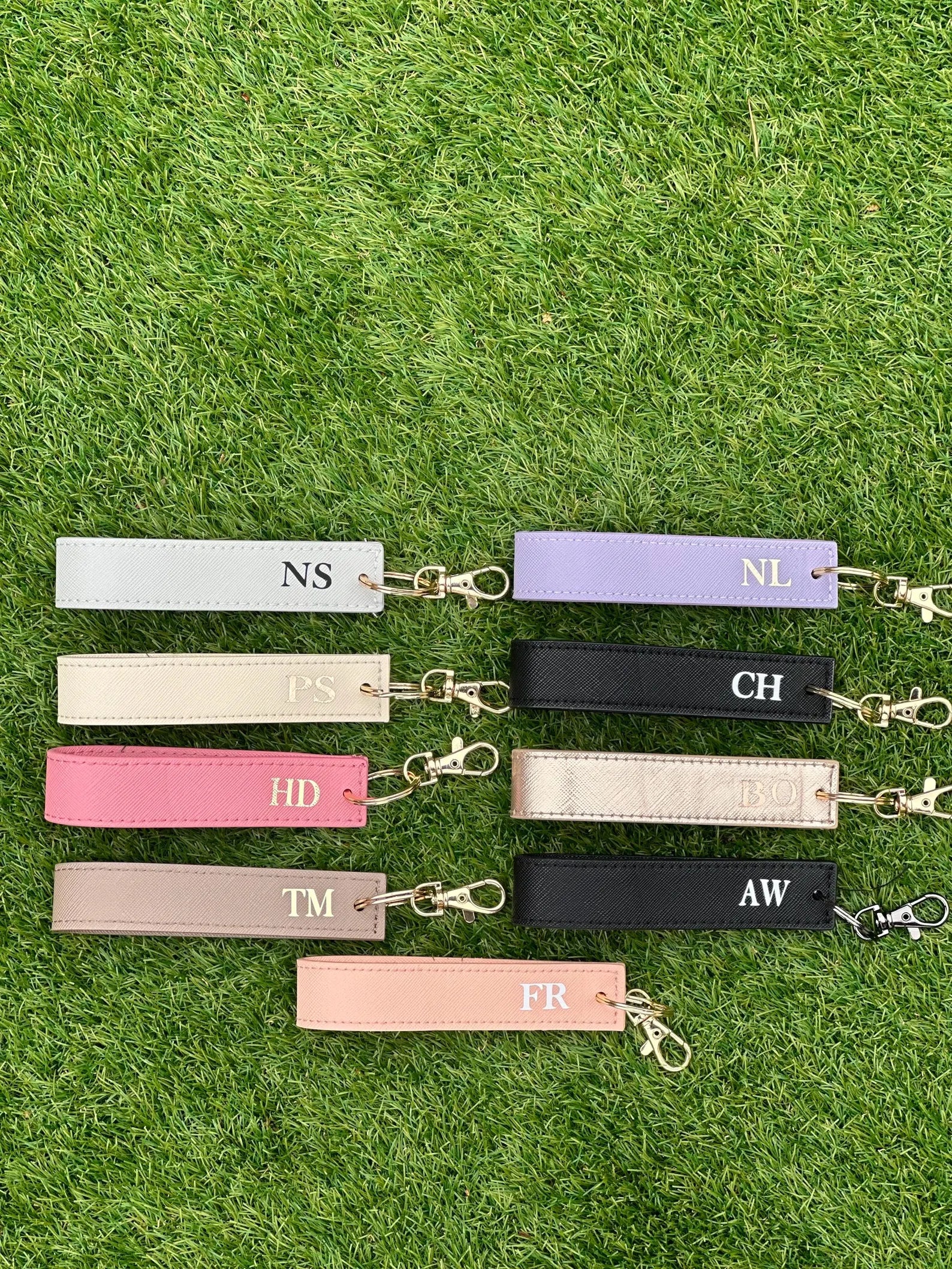 Personalised Wristlet Keyring Custom Initials Keychain Gifts for N SeriouslyPersonal