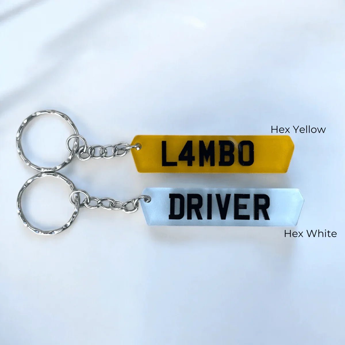 Personalised 4D Number Plate Keyring | Custom Car Registration Plate | Car Accessories | - SeriouslyPersonal