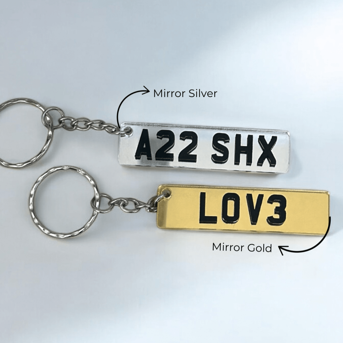 Personalised 4D Number Plate Keyring | Custom Car Registration Plate | Car Accessories | - SeriouslyPersonal