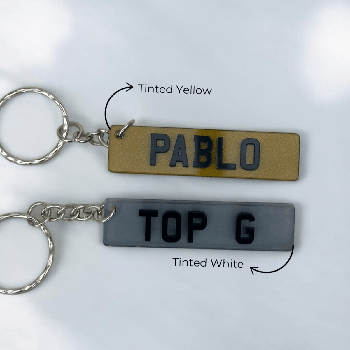 Personalised 4D Number Plate Keyring | Custom Car Registration Plate | Car Accessories | - SeriouslyPersonal