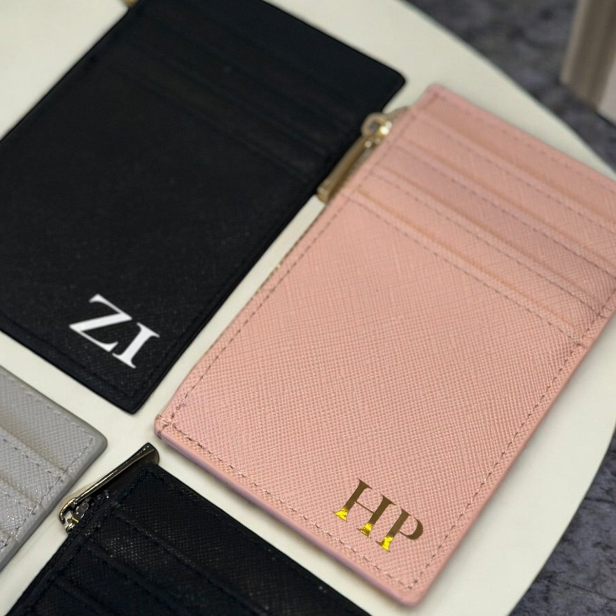 Personalised Card Holder Wallet With Zipper - SeriouslyPersonal