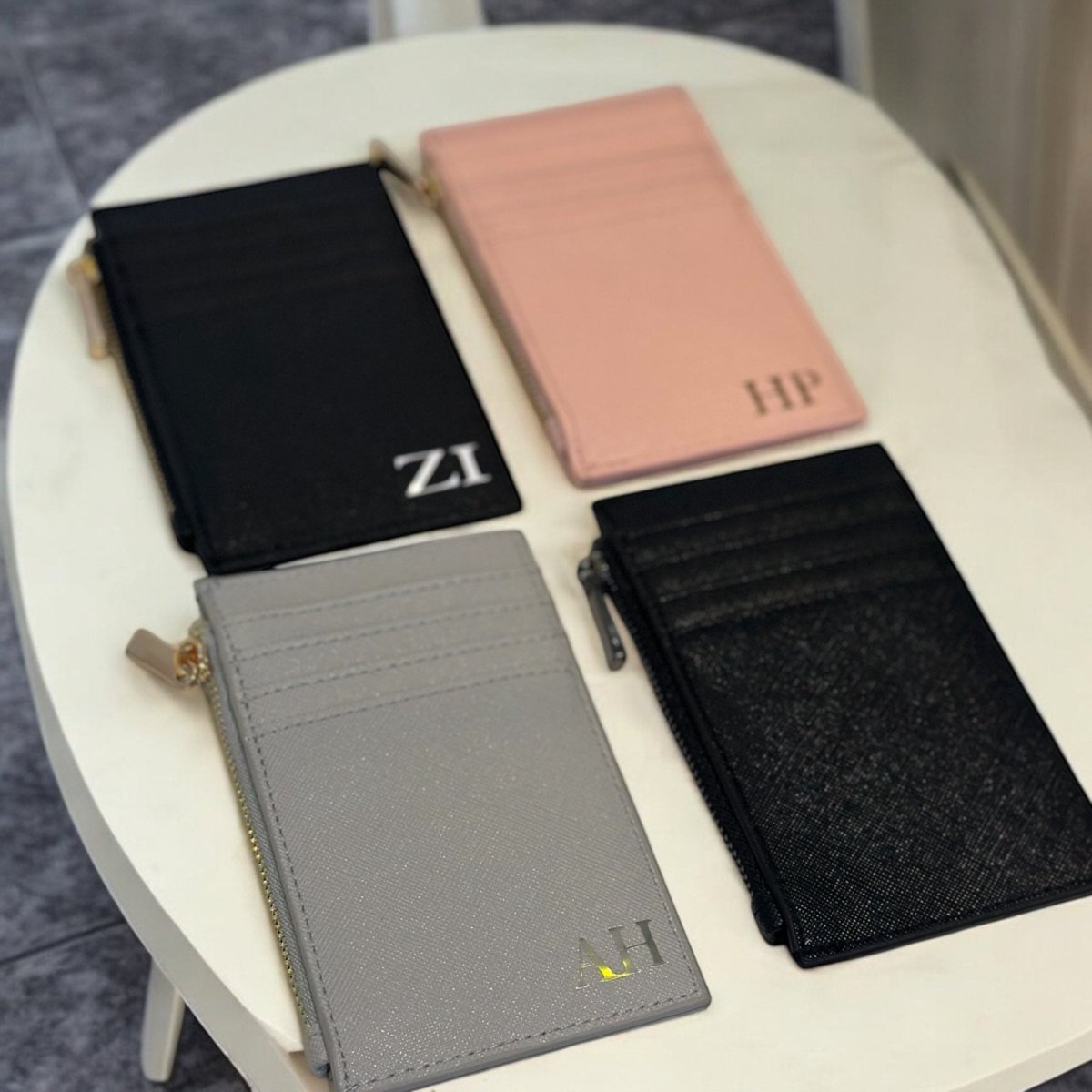 Personalised Card Holder Wallet With Zipper - SeriouslyPersonal