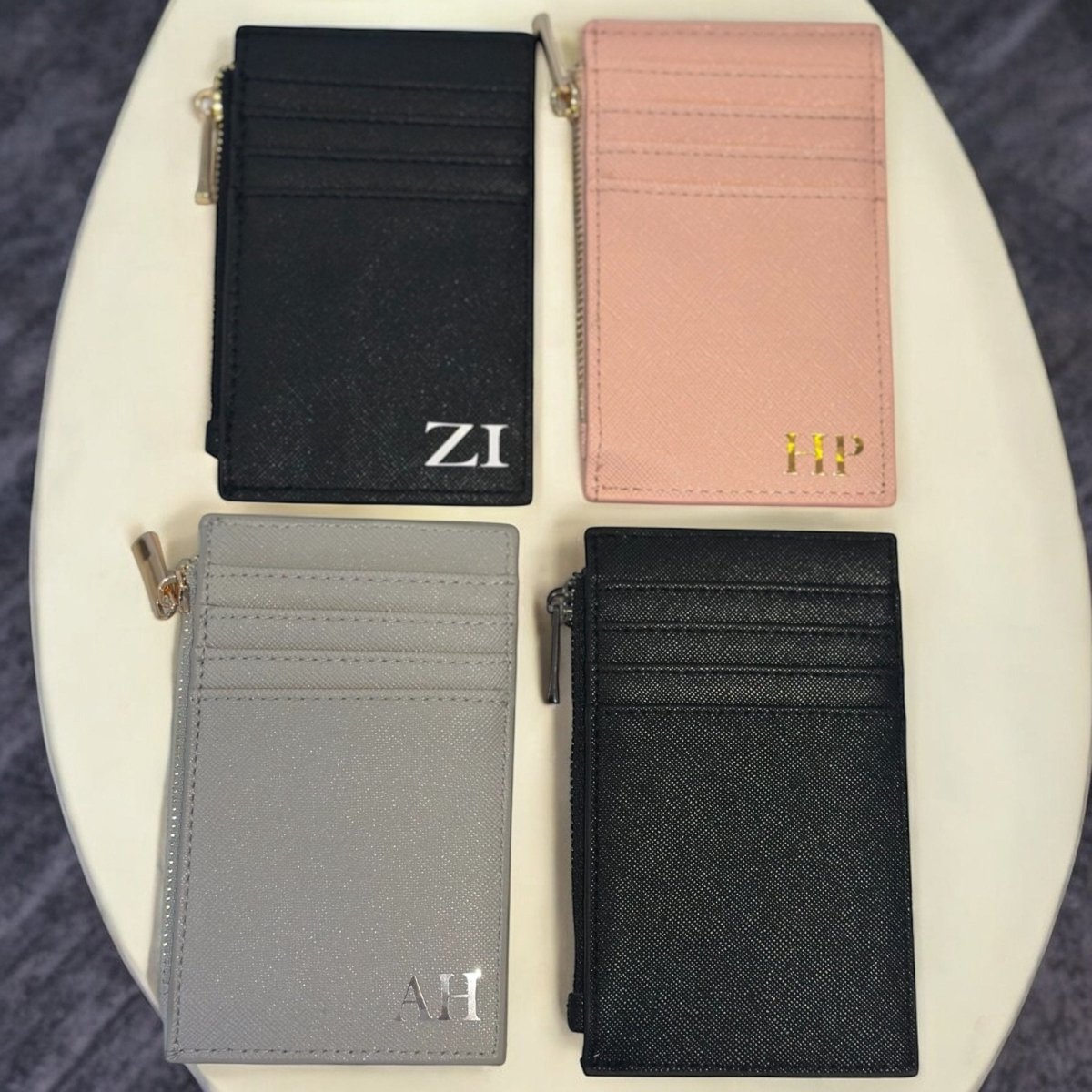 Personalised Card Holder Wallet With Zipper - SeriouslyPersonal