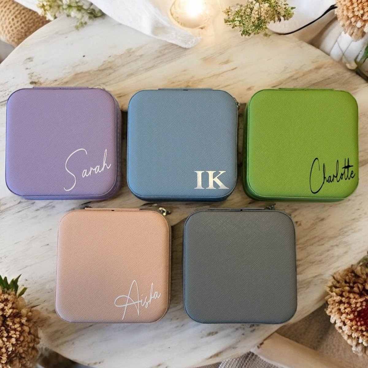 Personalised Jewellery Box Travel Jewellery Case Accessories - SeriouslyPersonal