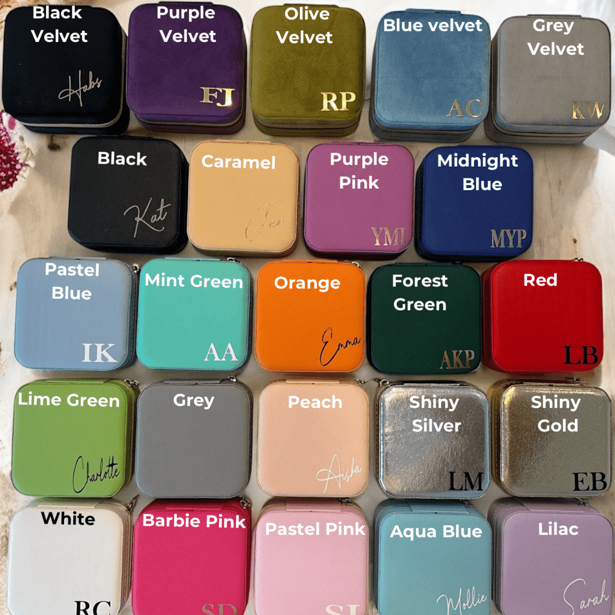 Personalised Jewellery Box Travel Jewellery Case Accessories - SeriouslyPersonal