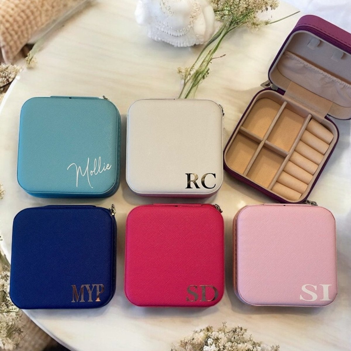 Personalised Jewellery Box Travel Jewellery Case Accessories - SeriouslyPersonal