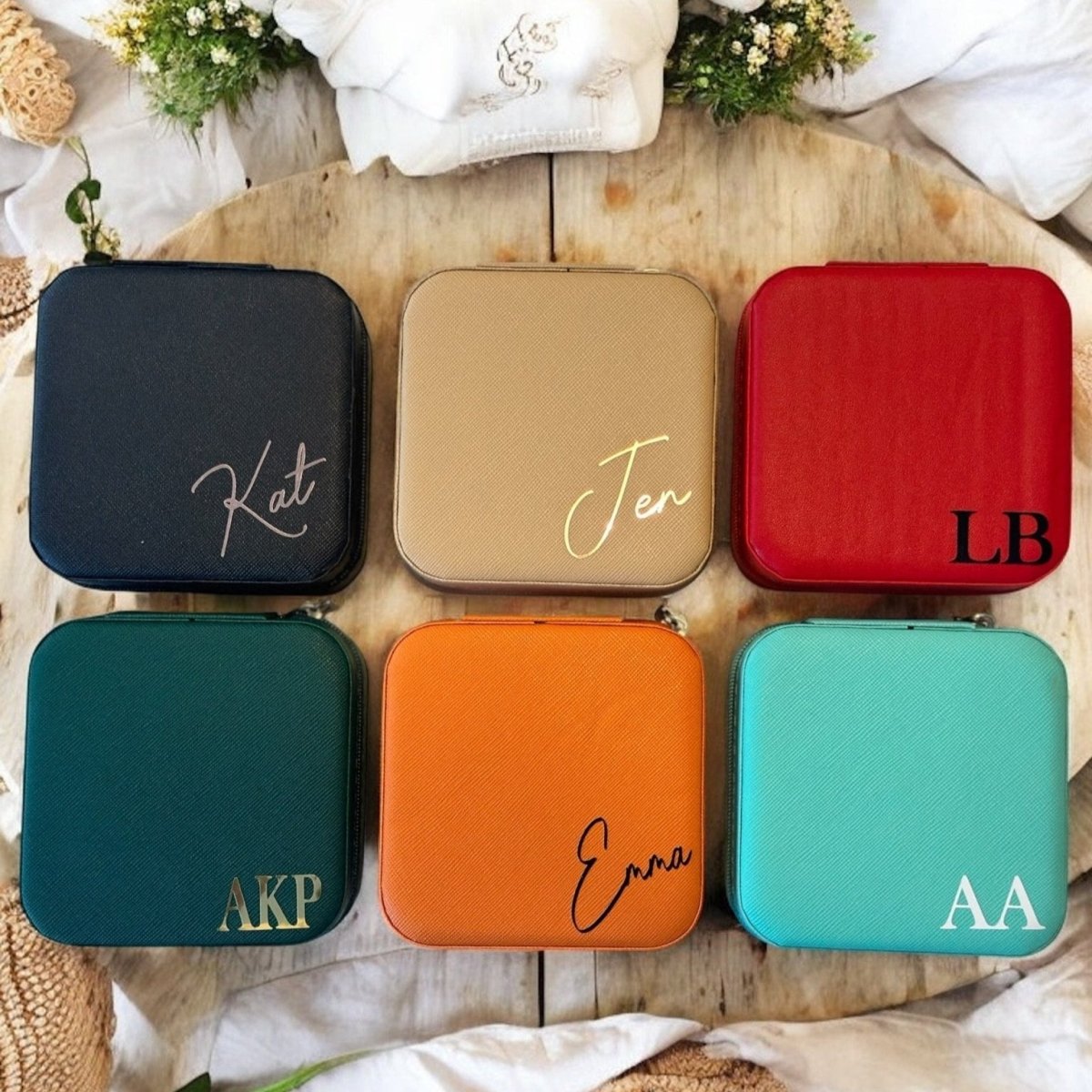 Personalised Jewellery Box Travel Jewellery Case Accessories - SeriouslyPersonal