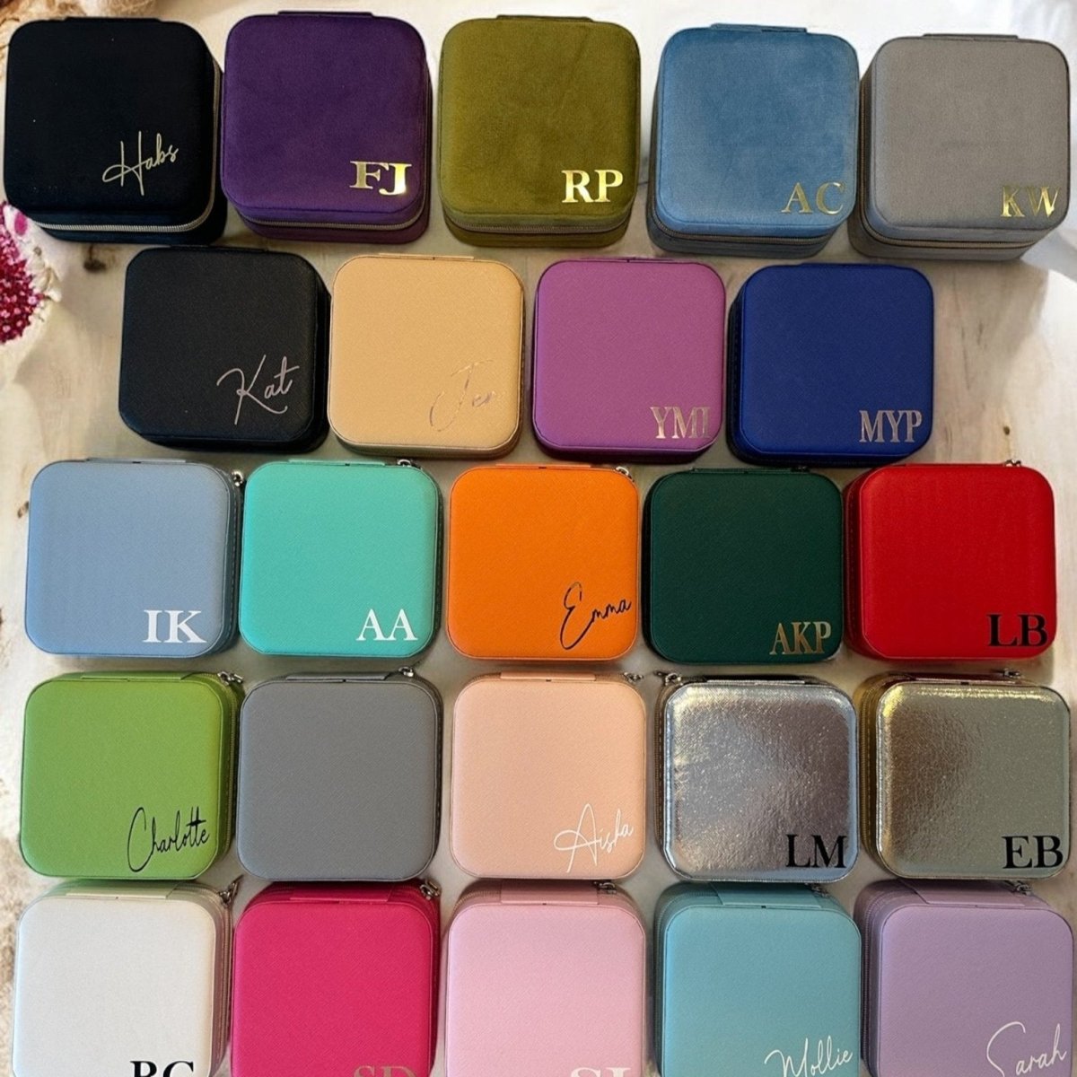 Personalised Jewellery Box Travel Jewellery Case Accessories - SeriouslyPersonal