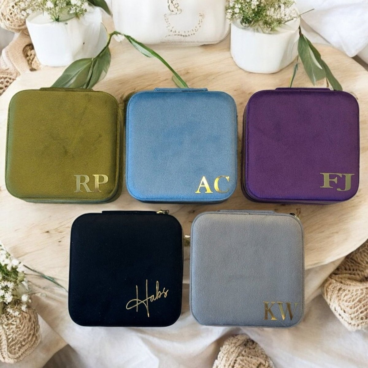 Personalised Jewellery Box Travel Jewellery Case Accessories - SeriouslyPersonal