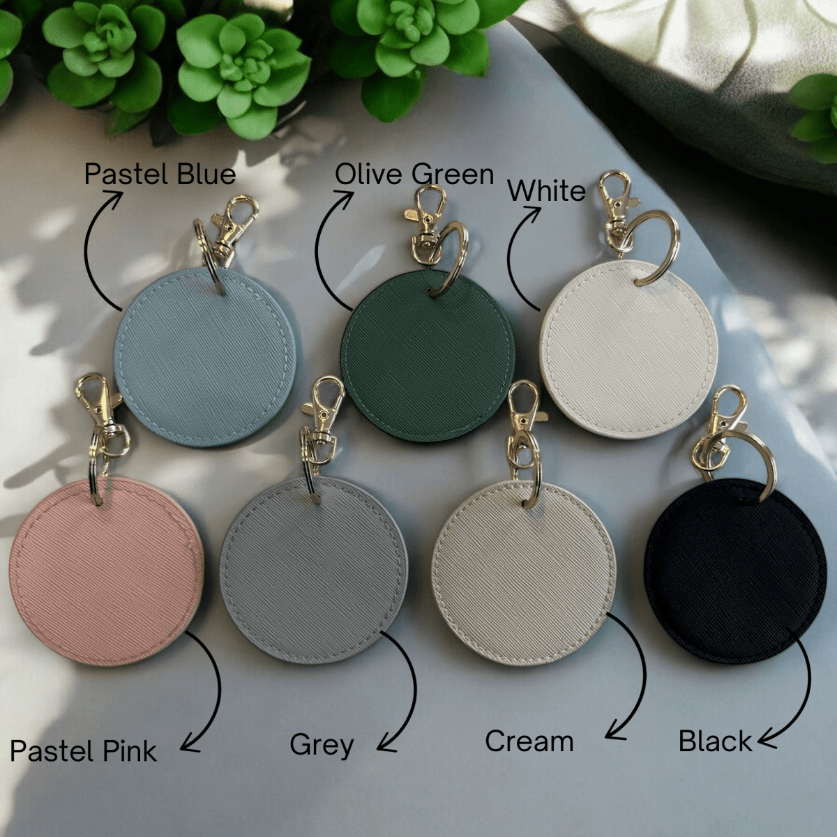 Personalised Round Keyring Keytag - SeriouslyPersonal
