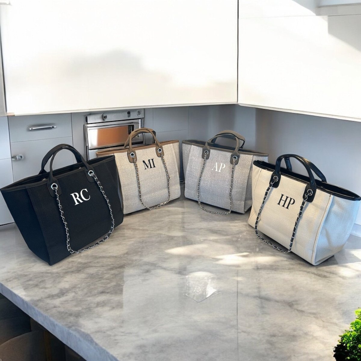 Personalised Totebag Handbag With Initials - SeriouslyPersonal