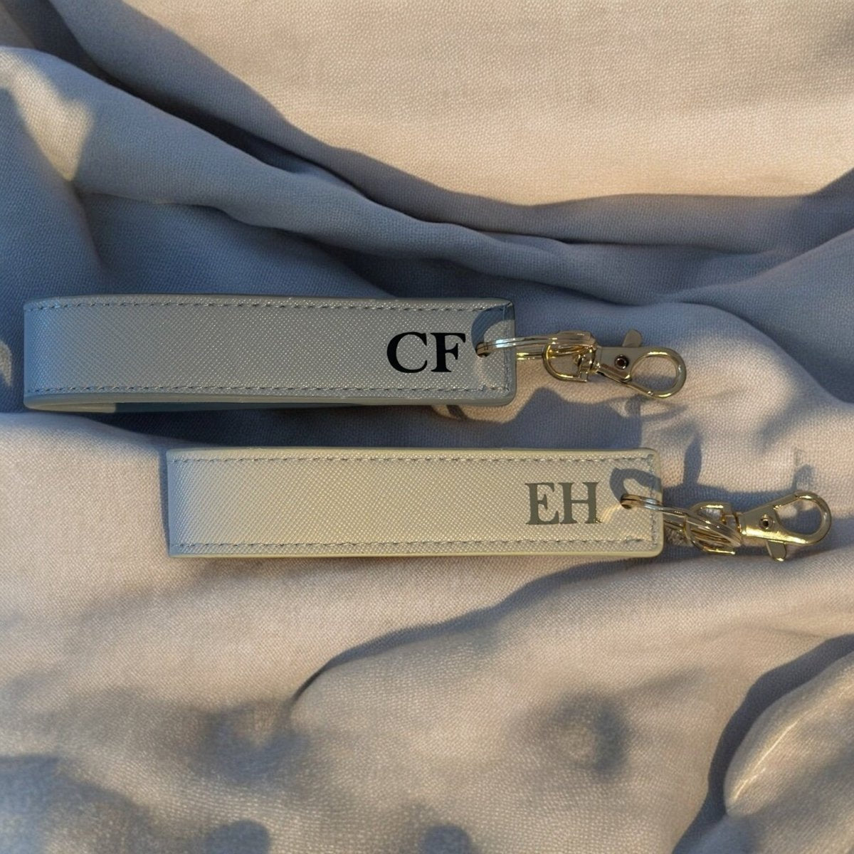 Personalised Wristlet Keyring With Custom Initials | - SeriouslyPersonal