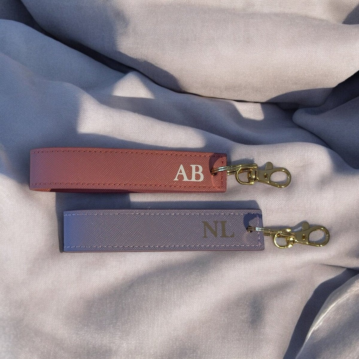 Personalised Wristlet Keyring With Custom Initials | - SeriouslyPersonal