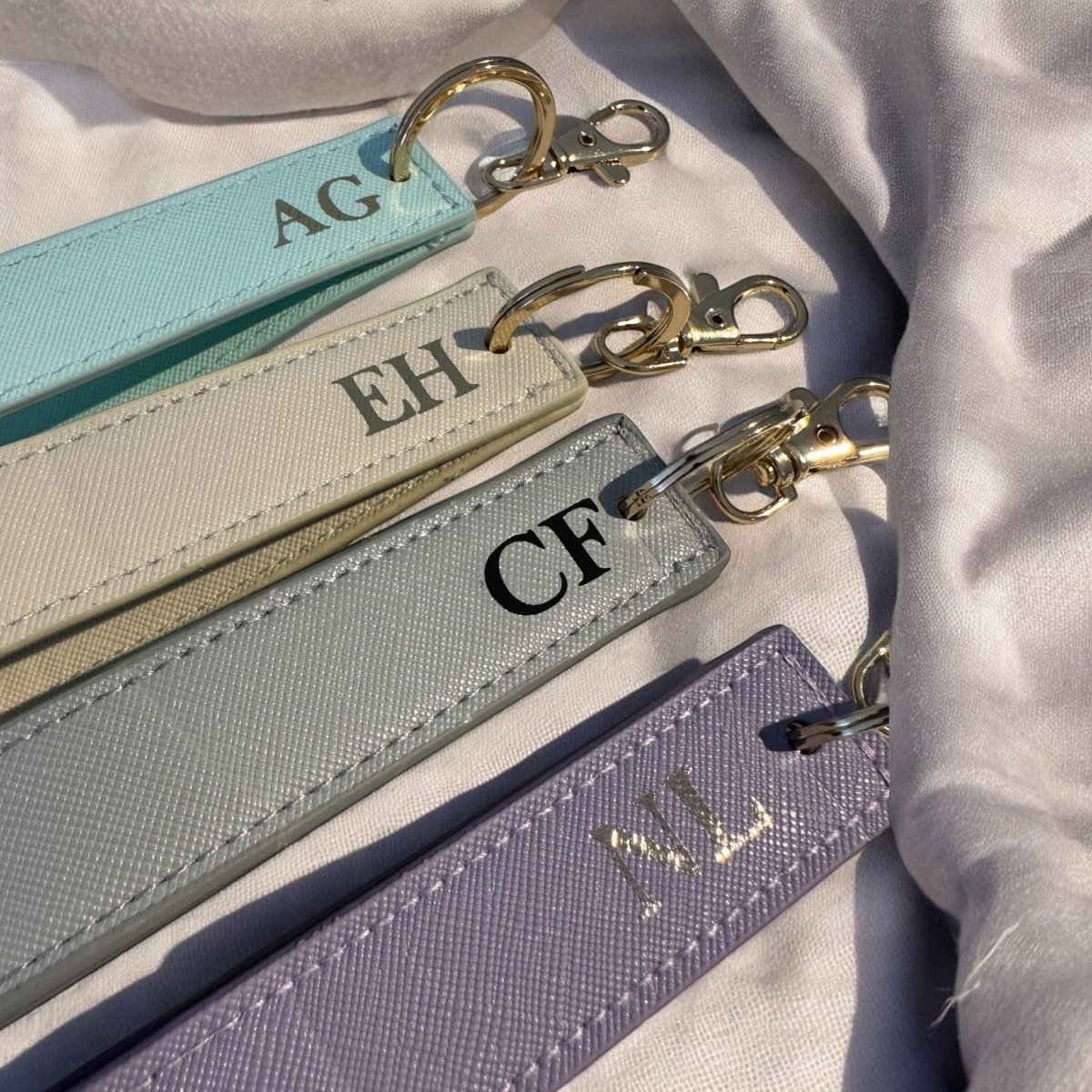 Personalised Wristlet Keyring With Custom Initials | - SeriouslyPersonal