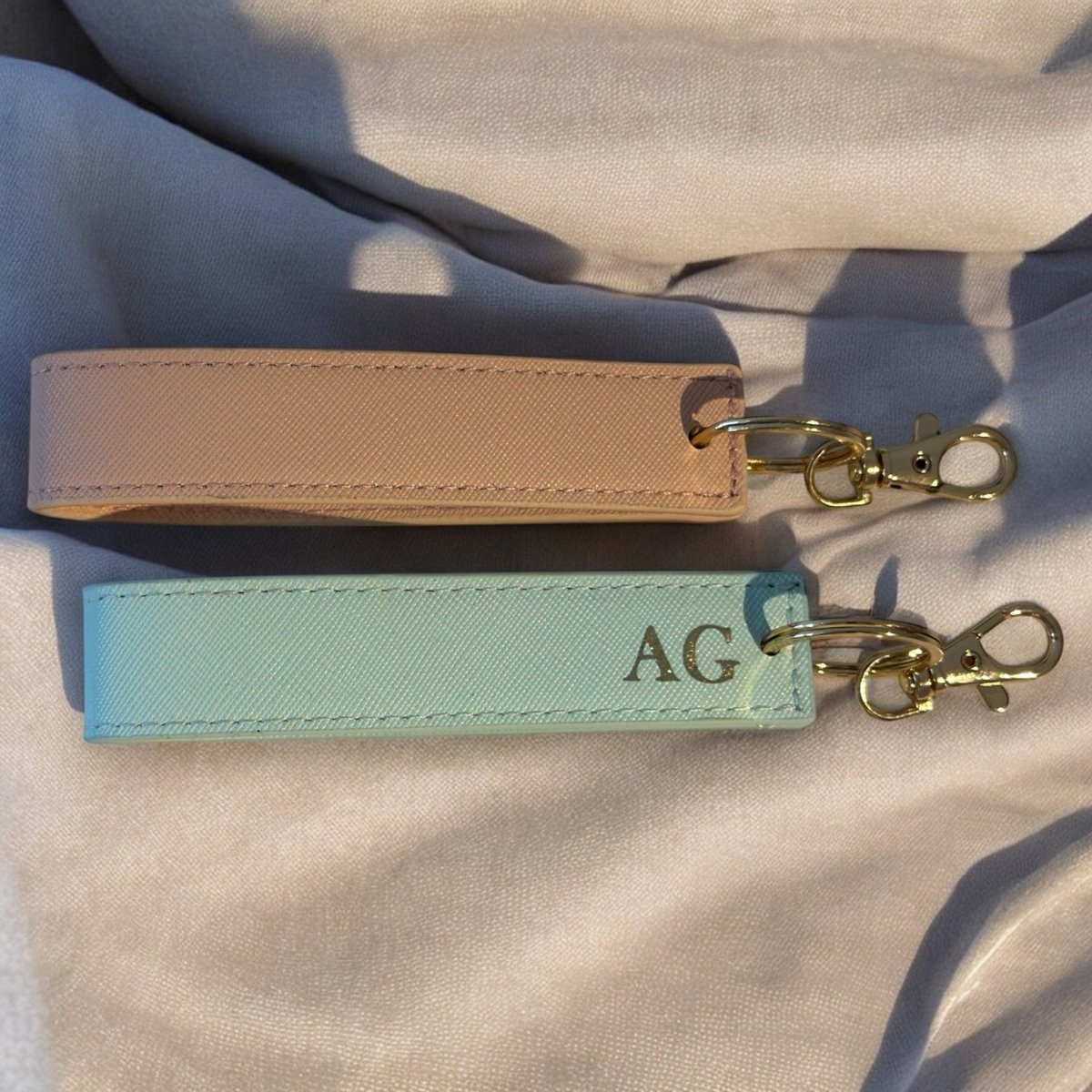 Personalised Wristlet Keyring With Custom Initials | - SeriouslyPersonal