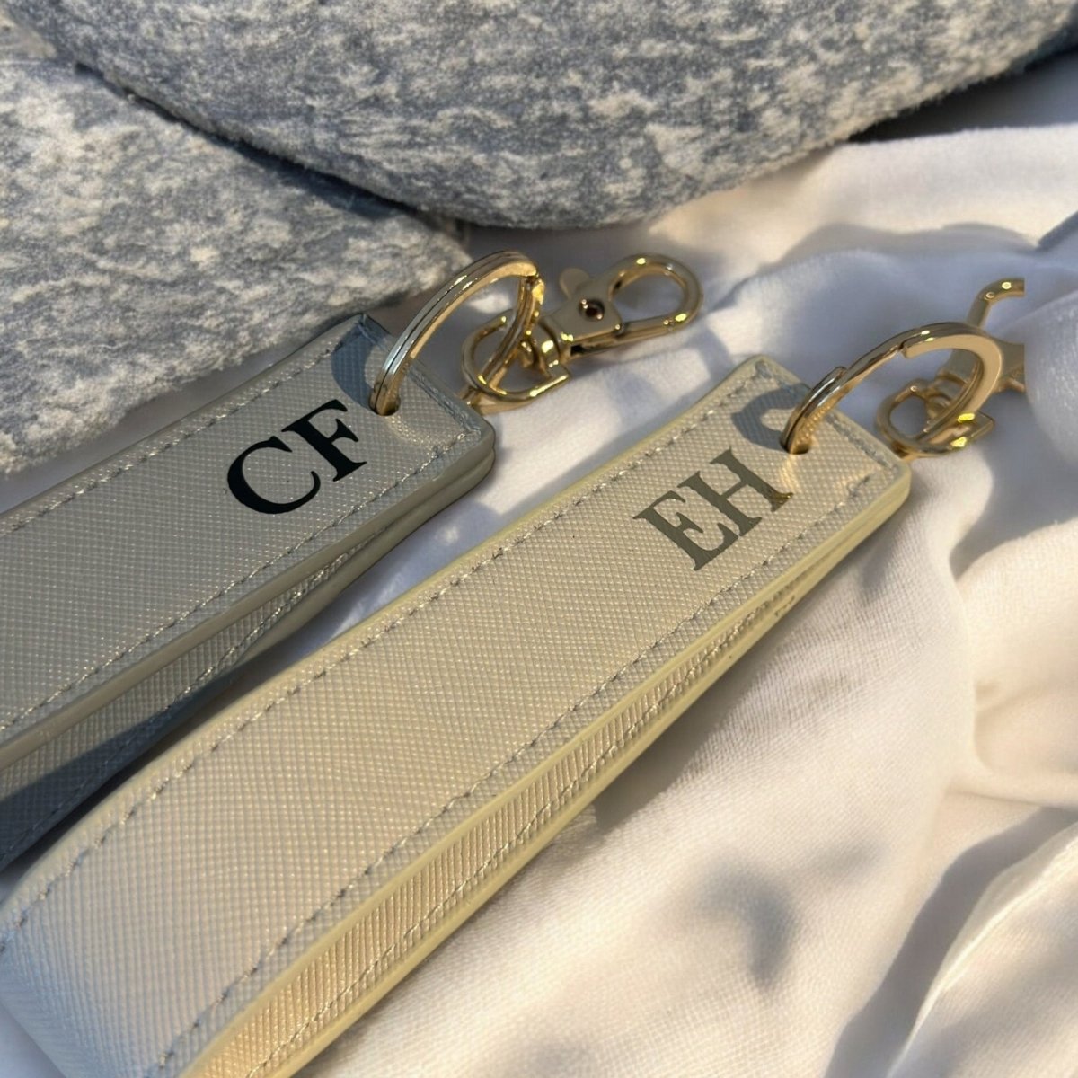 Personalised Wristlet Keyring With Custom Initials | - SeriouslyPersonal