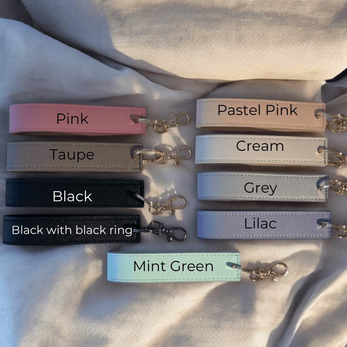 Personalised Wristlet Keyring With Custom Initials | - SeriouslyPersonal