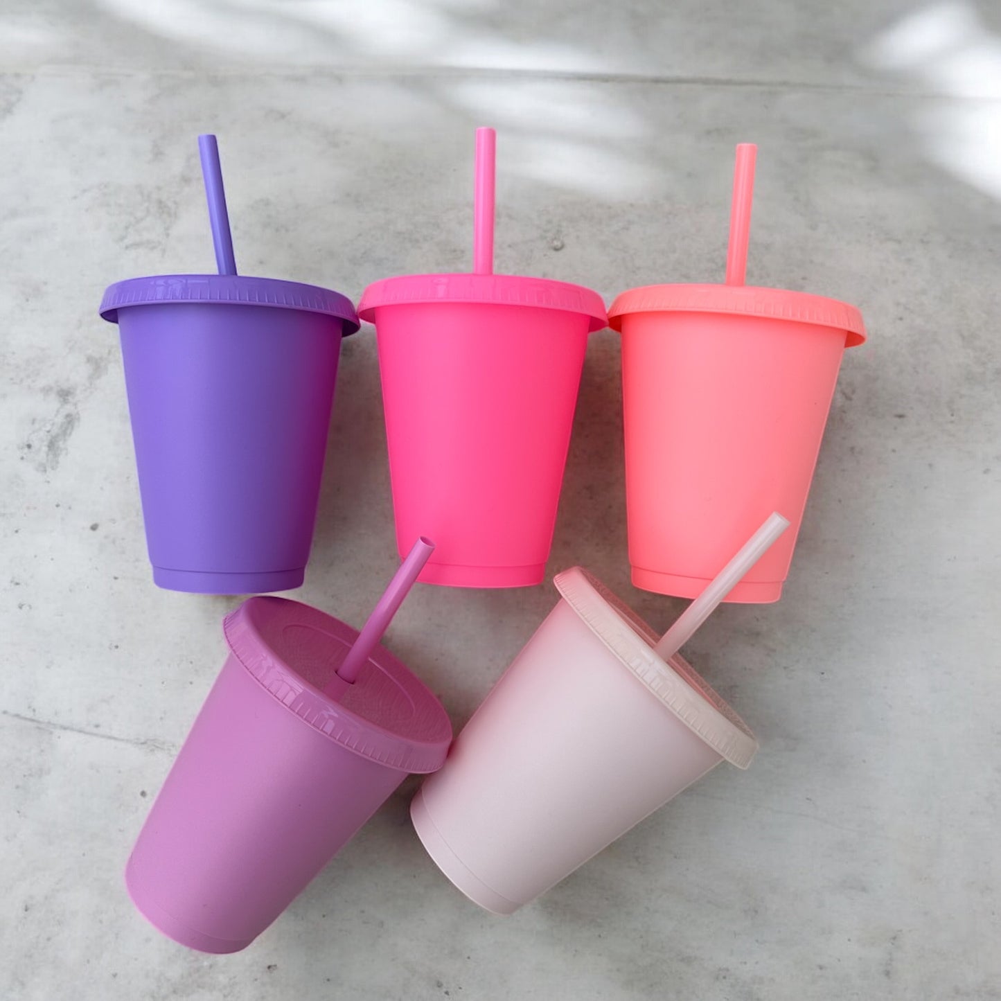 Baby Cup 16oz 450ml With Lid & Straw