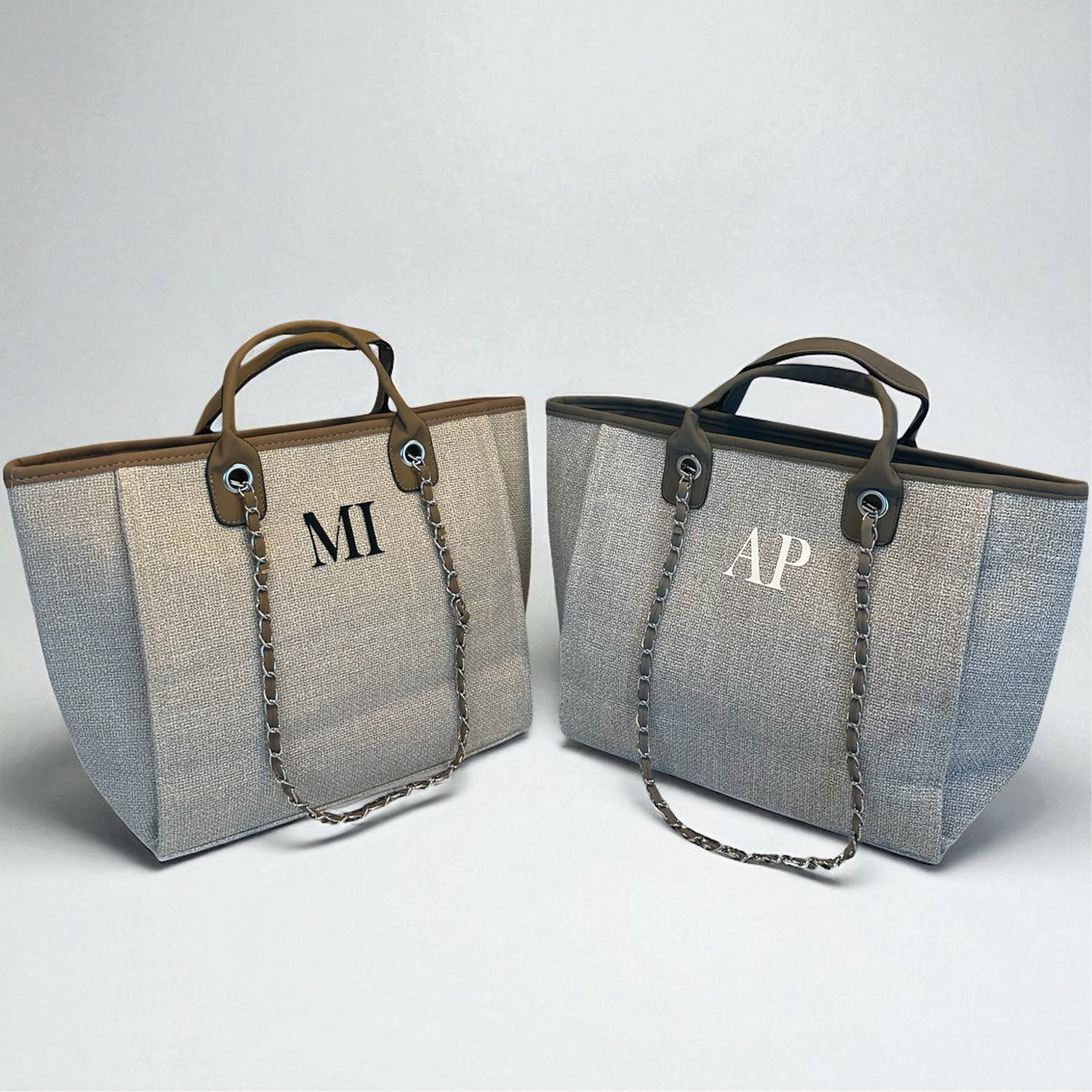 Personalised Medium Totebag Handbag With Initials