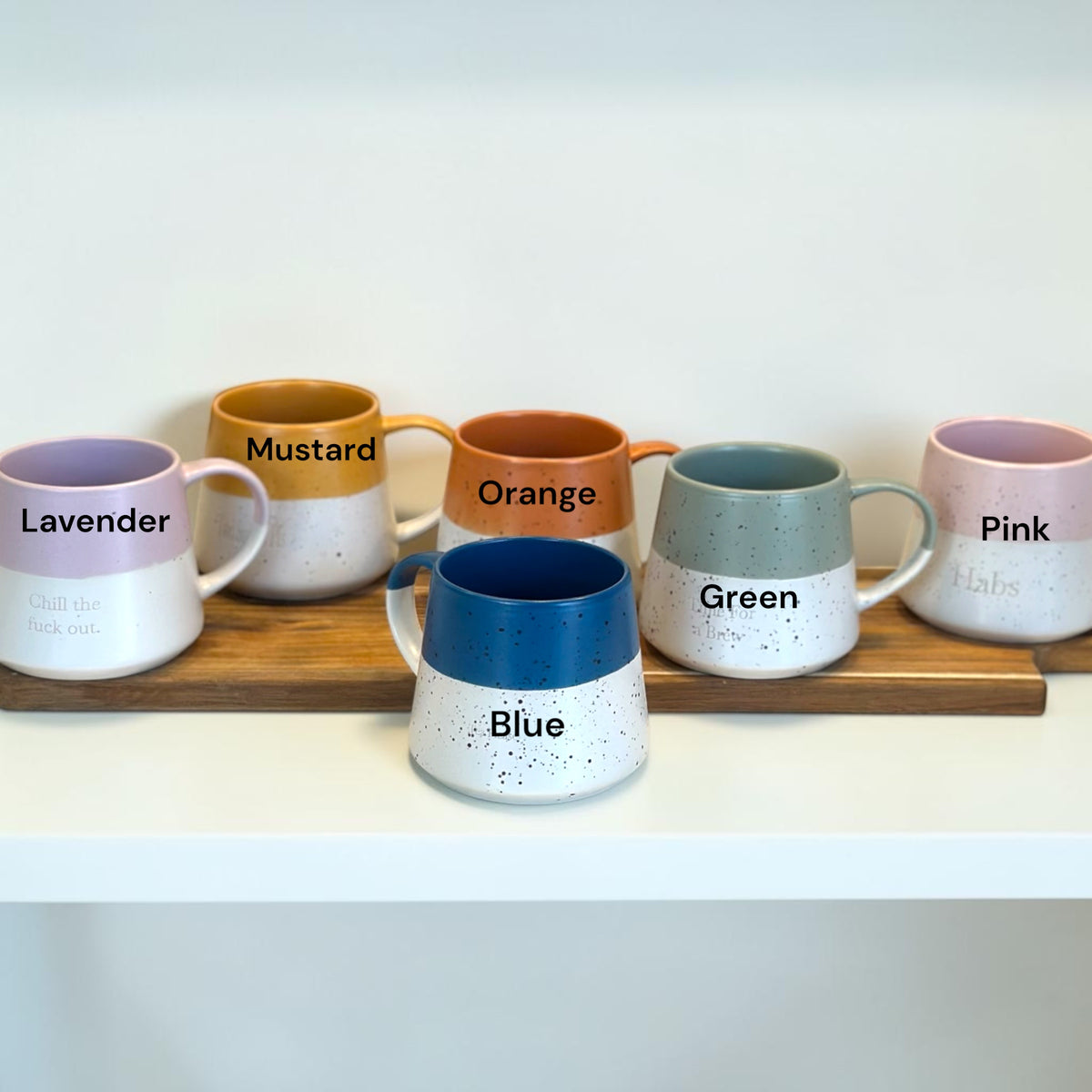 Personalised Two Tone Fleck Mug