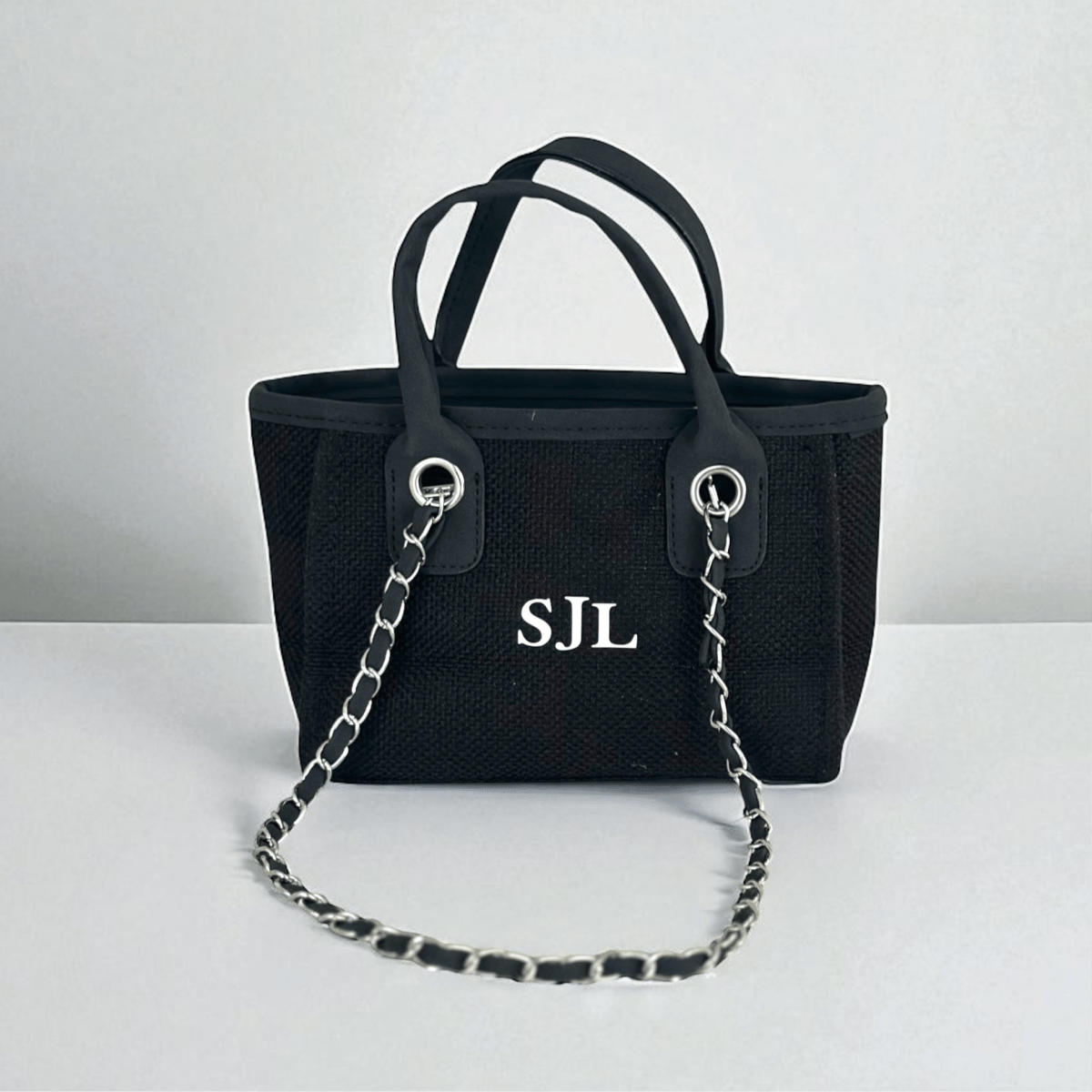 Personalised Mini Totebag Handbag With Initials - SeriouslyPersonal