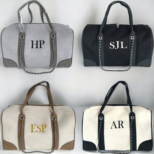 Personalised Duffel Bag With Initials