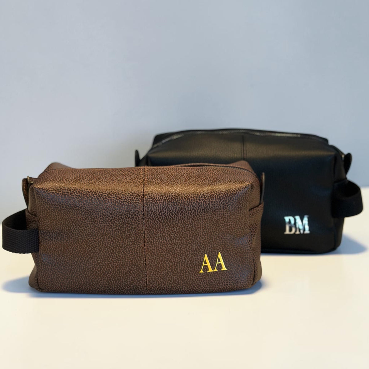 Personalised Men’s Leather Duffel Bag