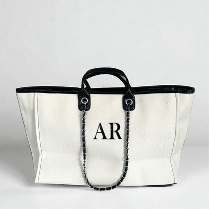 Personalised Large Totebag Handbag With Initials - SeriouslyPersonal