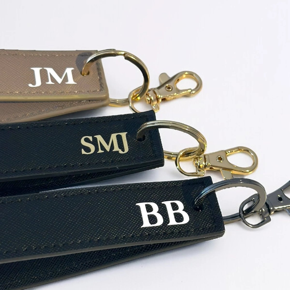 Personalised Wristlet Keyring With Custom Initials - SeriouslyPersonal