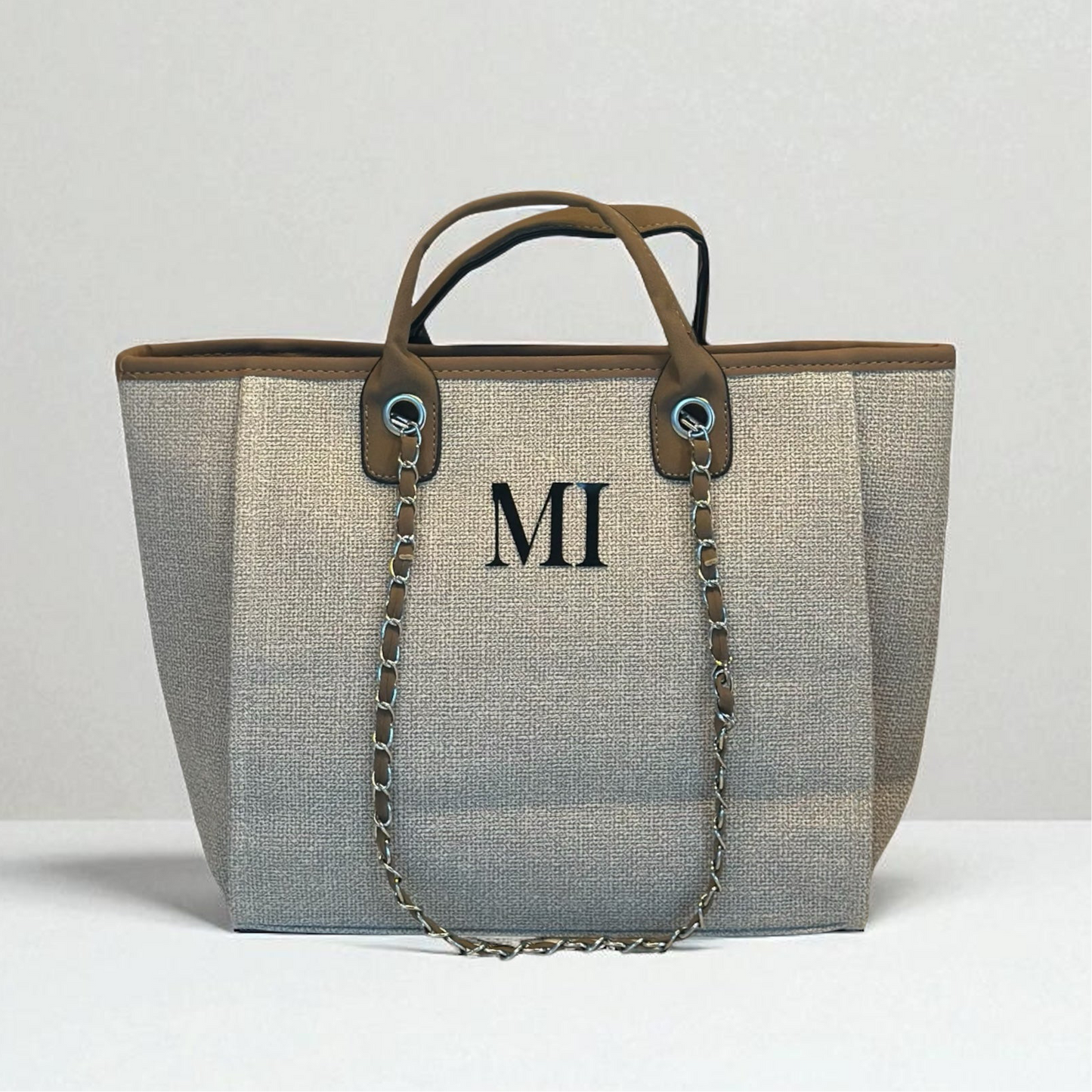 Personalised Medium Totebag Handbag With Initials
