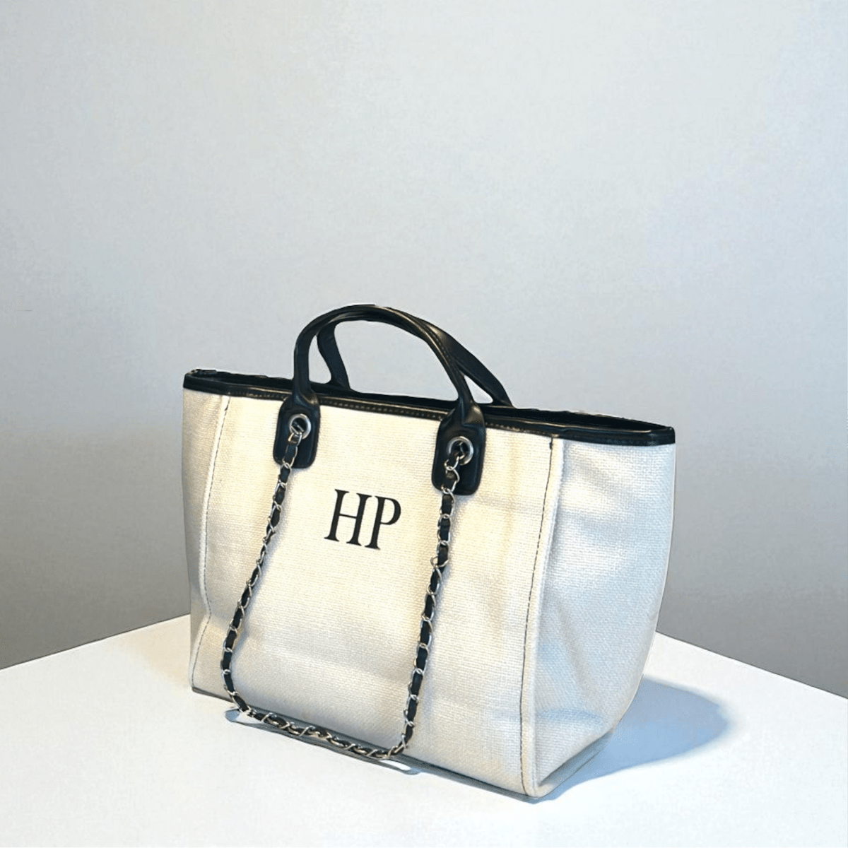 The On - the - Go Set - Cream + All Black Wristlet - SeriouslyPersonal