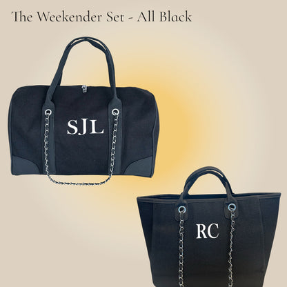 The Weekender Set - All black