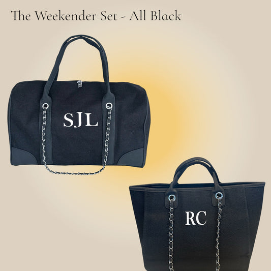 The Weekender Set - All black