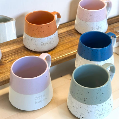 Personalised Two Tone Fleck Mug