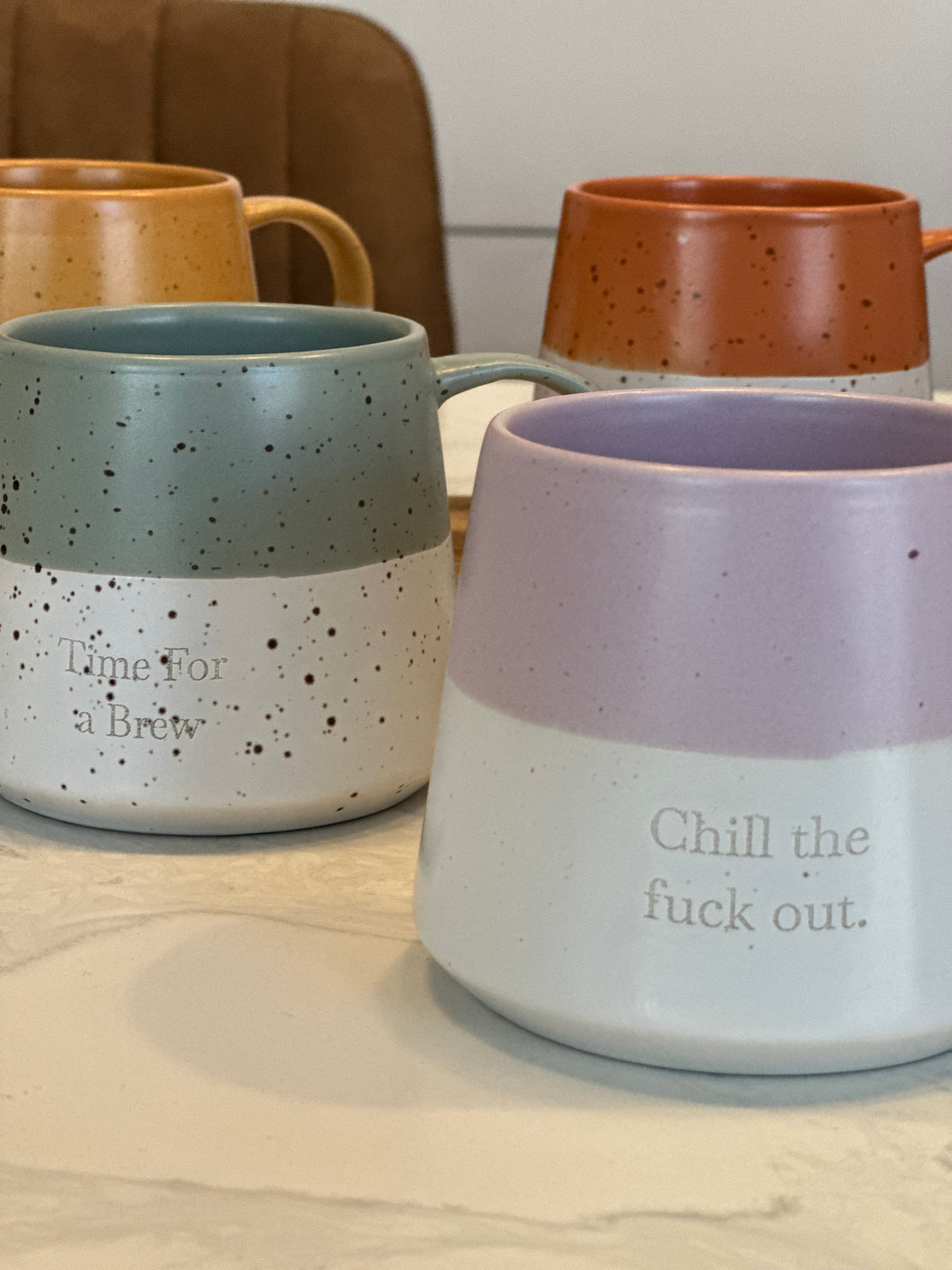 Personalised Two Tone Fleck Mug