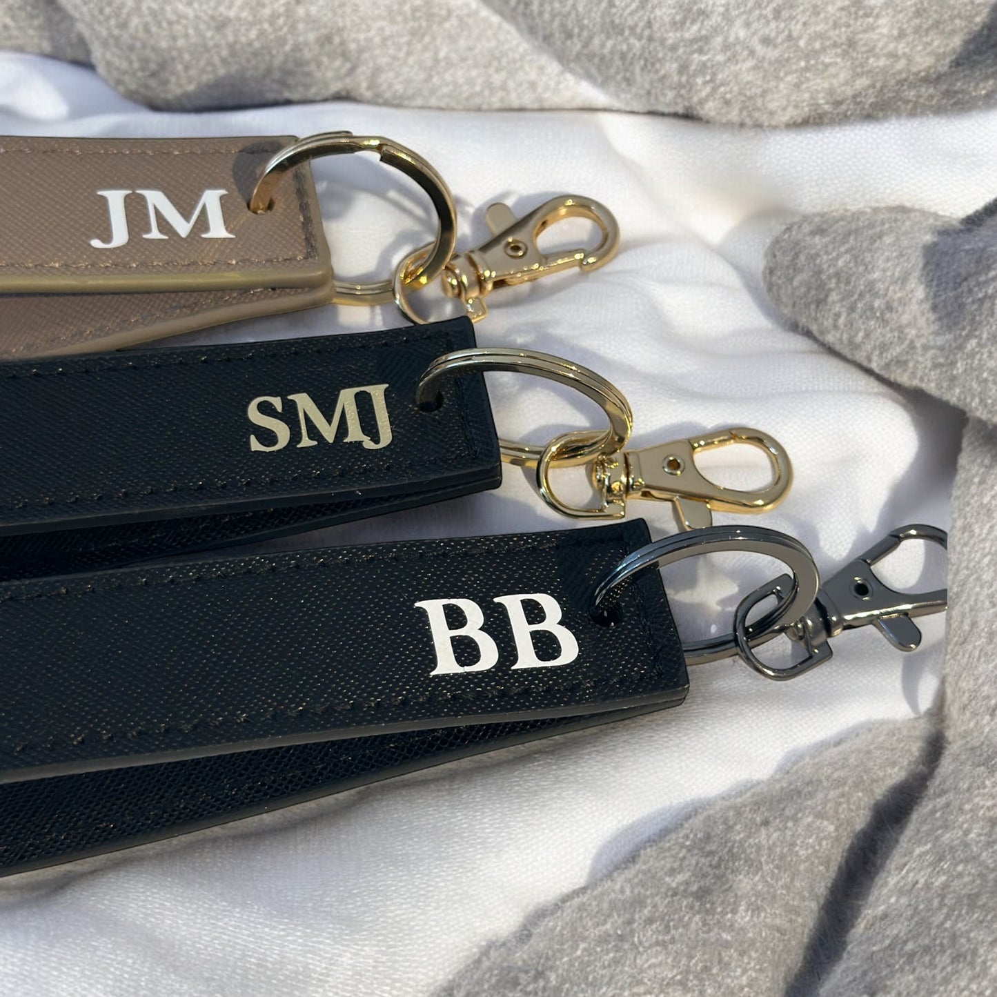 Personalised Wristlet Keyring | Custom Initials | Gifts For Him & Her