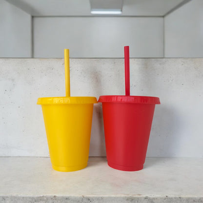 Baby Cup 16oz 450ml With Lid & Straw